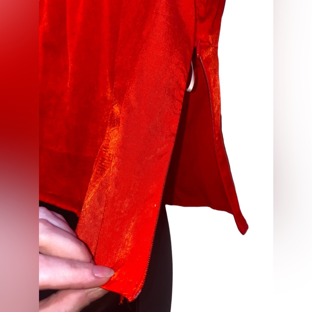Red Off-Shoulder Blouse - Picture 5 of 7